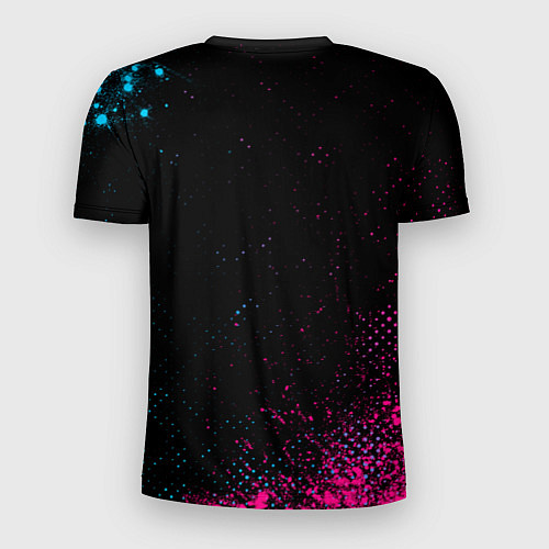 Мужская спорт-футболка West Ham - neon gradient / 3D-принт – фото 2