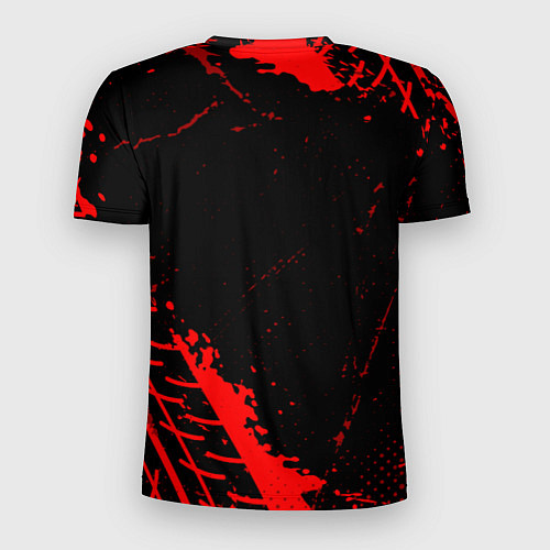 Мужская спорт-футболка Toyota red sport tires / 3D-принт – фото 2