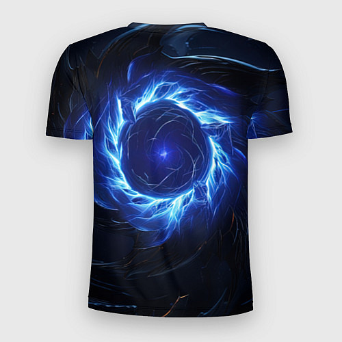 Мужская спорт-футболка Синяя магическая абстракция / 3D-принт – фото 2