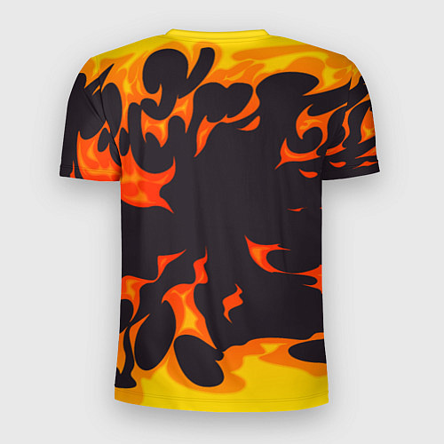 Мужская спорт-футболка Aerosmith рок панда и огонь / 3D-принт – фото 2