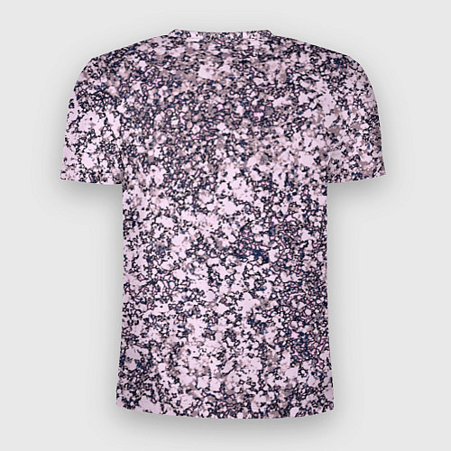 Мужская спорт-футболка Сине-розовый текстура камень / 3D-принт – фото 2