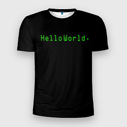 Мужская спорт-футболка Hello world