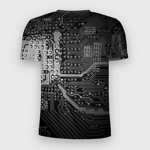 Мужская спорт-футболка Микросхема плата / 3D-принт – фото 2