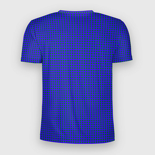 Мужская спорт-футболка Паттерн зеленые круги на синем / 3D-принт – фото 2