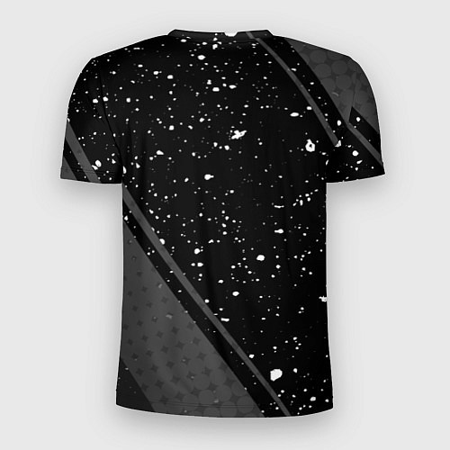 Мужская спорт-футболка Porto sport на темном фоне вертикально / 3D-принт – фото 2