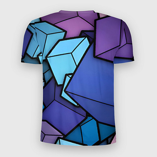 Мужская спорт-футболка Куб / 3D-принт – фото 2