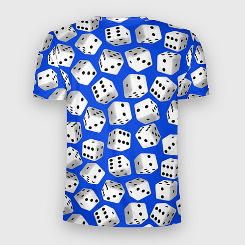 Мужская спорт-футболка Игральные кубики узор / 3D-принт – фото 2