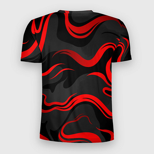 Мужская спорт-футболка СССР - red stripes / 3D-принт – фото 2