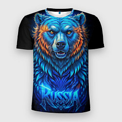 Мужская спорт-футболка Ледяной русский медведь