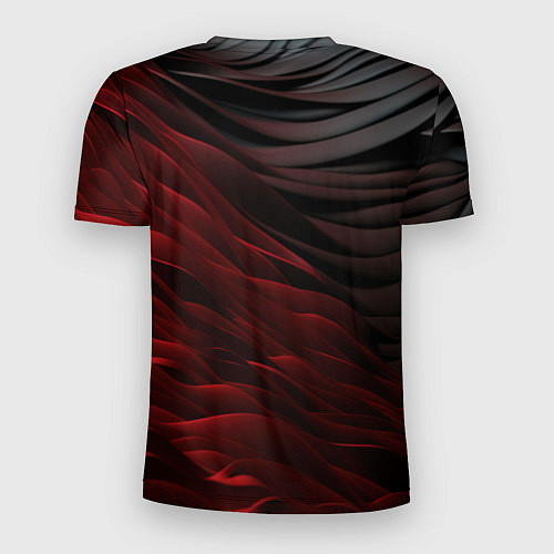 Мужская спорт-футболка Stellar Blade Eve черно-красный фон / 3D-принт – фото 2