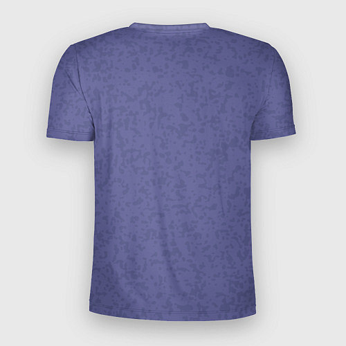 Мужская спорт-футболка Сиреневый однотонный пятнистый / 3D-принт – фото 2