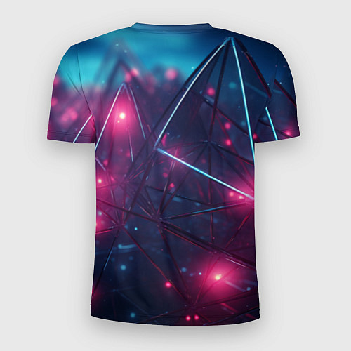 Мужская спорт-футболка Конструкция с ярким свечением / 3D-принт – фото 2