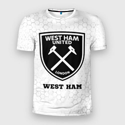 Мужская спорт-футболка West Ham sport на светлом фоне