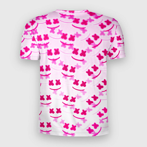 Мужская спорт-футболка Marshmello pink colors / 3D-принт – фото 2