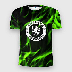 Футболка спортивная мужская Chelsea sport club fc fire, цвет: 3D-принт