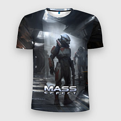 Футболка спортивная мужская Mass Effect game - пришелец, цвет: 3D-принт