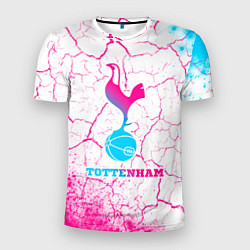 Мужская спорт-футболка Tottenham neon gradient style