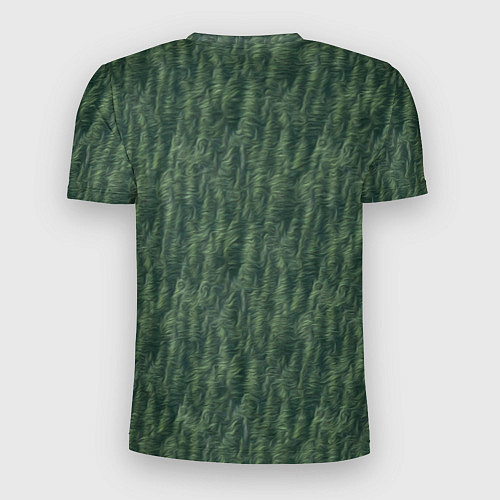 Мужская спорт-футболка Зеленые клубы шерсти / 3D-принт – фото 2