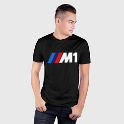 Футболка спортивная мужская BMW m1 logo, цвет: 3D-принт — фото 2