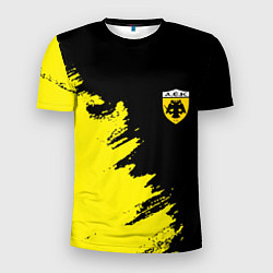 Мужская спорт-футболка AEK sport color yellow