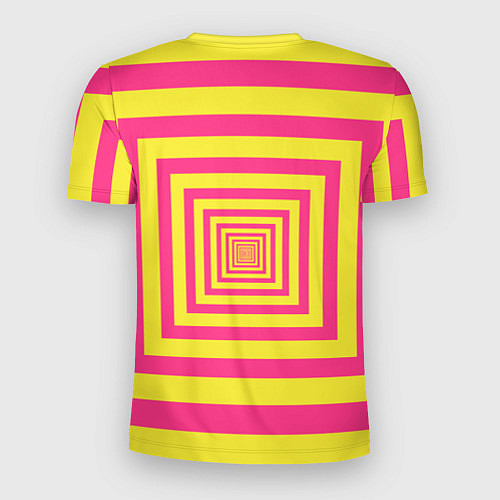 Мужская спорт-футболка Желтые квадраты трансформация / 3D-принт – фото 2
