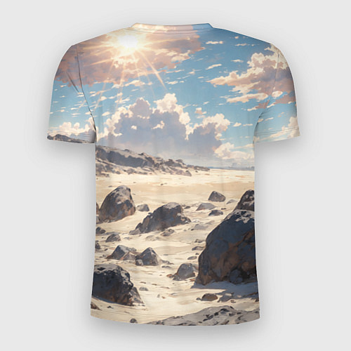 Мужская спорт-футболка Аниме пляж / 3D-принт – фото 2