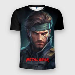 Мужская спорт-футболка Веном Снейк из игры Metal gear