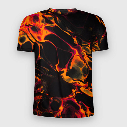 Мужская спорт-футболка Stray red lava / 3D-принт – фото 2