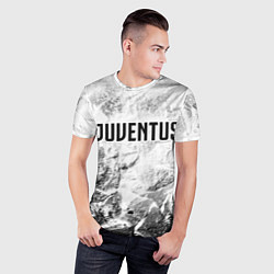 Футболка спортивная мужская Juventus white graphite, цвет: 3D-принт — фото 2
