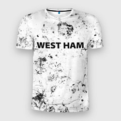 Футболка спортивная мужская West Ham dirty ice, цвет: 3D-принт