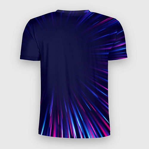Мужская спорт-футболка Evangelion neon blast lines / 3D-принт – фото 2