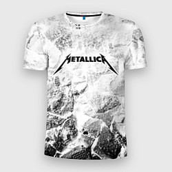 Футболка спортивная мужская Metallica white graphite, цвет: 3D-принт