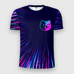 Мужская спорт-футболка Danganronpa neon blast lines