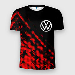 Футболка спортивная мужская Volkswagen sport grunge, цвет: 3D-принт