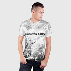 Футболка спортивная мужская Brighton white graphite, цвет: 3D-принт — фото 2
