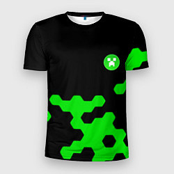 Мужская спорт-футболка Minecraft game creeper