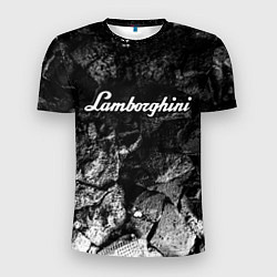 Футболка спортивная мужская Lamborghini black graphite, цвет: 3D-принт