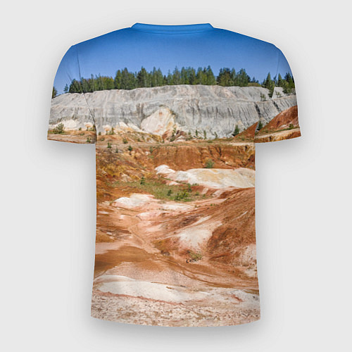 Мужская спорт-футболка Уральский марс Троицко-Байновское месторождение / 3D-принт – фото 2