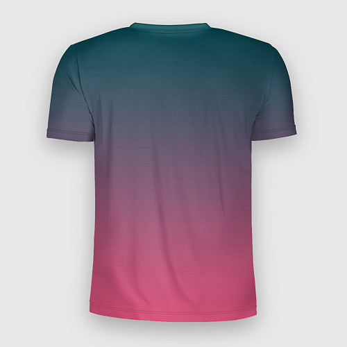 Мужская спорт-футболка Абстрактный градиент / 3D-принт – фото 2