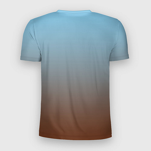 Мужская спорт-футболка Текстура градиент / 3D-принт – фото 2