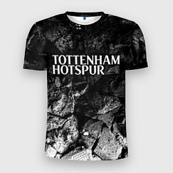 Футболка спортивная мужская Tottenham black graphite, цвет: 3D-принт