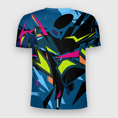 Мужская спорт-футболка Настоящая абстракция / 3D-принт – фото 2