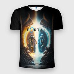 Мужская спорт-футболка Люди в портале