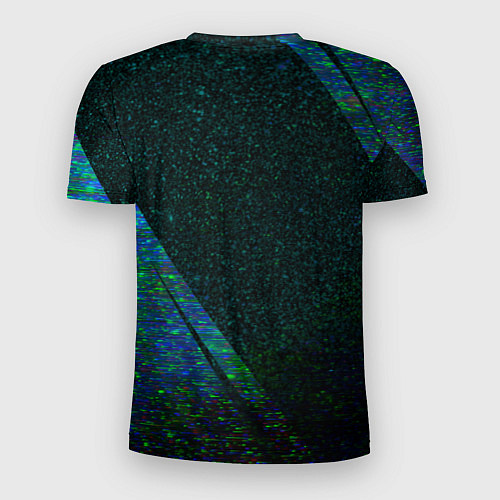 Мужская спорт-футболка Spirited Away glitch blue / 3D-принт – фото 2