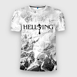 Мужская спорт-футболка Hellsing white graphite