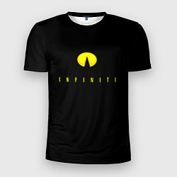 Мужская спорт-футболка Infiniti logo yellow