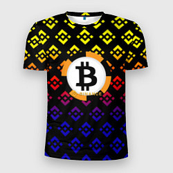 Мужская спорт-футболка Bitcoin binance