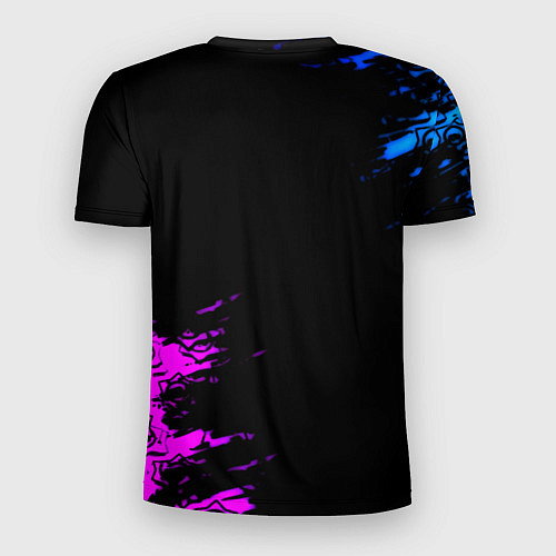 Мужская спорт-футболка Brawl stars neon colors / 3D-принт – фото 2