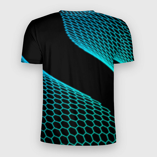 Мужская спорт-футболка Lexus electro hexagon / 3D-принт – фото 2