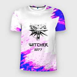 Футболка спортивная мужская The Witcher colors neon, цвет: 3D-принт